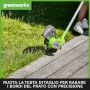 Greenworks Tosaerba a Batteria G24LT30M Deluxe, Li-Ion 24V, 40 cm di Larghezza di Taglio, 8500 RPM a Velocità Variabile, Testa 