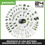 Greenworks Tosaerba a Batteria G24LT30M Deluxe, Li-Ion 24V, 40 cm di Larghezza di Taglio, 8500 RPM a Velocità Variabile, Testa 