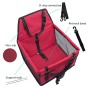 IvyLife Seggiolino Auto per Cane Coprisedile per Cane Animale Borsa Anteriore Singolo Coperta Telo per Proteggere Sedile di Auto