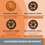 Worx Tagliaerba Robot da Giardino Landroid WR141E, Rasaerba Elettrico a Batteria 20 V, Tosaerba 3 Lame Mobili, Comando Wi-Fi