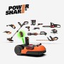 Worx Tagliaerba Robot da Giardino Landroid WR141E, Rasaerba Elettrico a Batteria 20 V, Tosaerba 3 Lame Mobili, Comando Wi-Fi