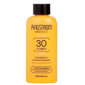 Angstrom Protect Latte Solare Ultra Idratante, Protezione Solare 30 con Azione Nutriente, Migliora la Naturale Abbronzatura, Ind