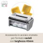 Marcato AR-150-OLI Accessorio Ravioli per Macchina per la Pasta Atlas 150, Acciaio Cromato, Argento/Bianco, 17 cm