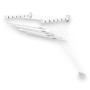 Gimi Lift 160 Stendibiancheria da Parete, Stendino a Soffitto, Saliscendi, Spazio di Stenditura: 9.5 m, Acciaio, Bianco, 160 x 4