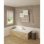 Gimi Lift 160 Stendibiancheria da Parete, Stendino a Soffitto, Saliscendi, Spazio di Stenditura: 9.5 m, Acciaio, Bianco, 160 x 4