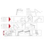 Gimi Lift 160 Stendibiancheria da Parete, Stendino a Soffitto, Saliscendi, Spazio di Stenditura: 9.5 m, Acciaio, Bianco, 160 x 4