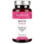 Biotina 10.000 mcg | Vitamine D e E, Selenio e Zinco | Contribuisce alla Crescita dei Capelli, Pelle ed Unghie | 120 Capsule | P