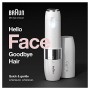 Braun Face FS1000 Mini Depilatore Donna, Depilazione Elettrica Viso, Facile e Veloce, Tocco Finale per Baffetti, Mento e Guance,