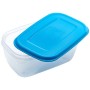 GiòStyle Set 4 Contenitori Rettangolari azzurro
