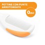 Chicco Spazzola e Pettine per Bambini, con Morbide Setole Delicate, Arancione