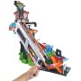 Hot Wheels FTB67 Mega Autolavaggio Playset per Macchinine con Pista Selvaggia e Coccodrillo, Torre dell'Acqua, Vasca del Vortice