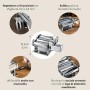 Marcato Atlasmotor - Macchina per Pasta con Motore, Acciaio Inossidabile, Cromato, 32 x 20 x 25,4 cm