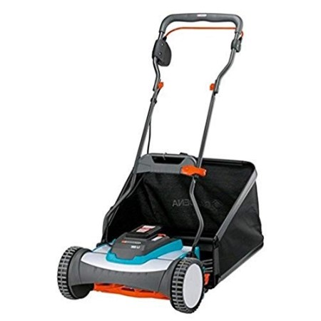 Gardena 4025-20 380 Li Rasaprato Elicoidale a Batteria, fino a 400 m², Cilindro in Acciaio, Batteria e Cestello