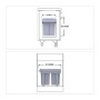Relaxdays cucina Pattumiera Estraibile con 2 Secchi, Bidoni Raccolta Differenziata Sotto Lavello, 2x20 L, 41x34x52 cm, grigio, A