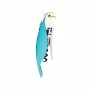 Alessi AAM32 AZ Parrot Cavatappi per Vino di Design, in Alluminio Pressofuso e PC, Azzurro