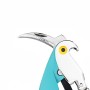 Alessi AAM32 AZ Parrot Cavatappi per Vino di Design, in Alluminio Pressofuso e PC, Azzurro