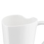 Alessi MMI24 To, Tazza in Osso a Forma di Cuore, Bianco