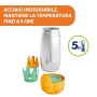 Chicco Portabiberon Termico in Acciaio Inox, 1 Pezzo, Colori Assortiti