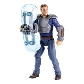 Jurassic World- Owen Raptor Trainer Personaggio da 10cm con Accessori, Multicolore, FMM02