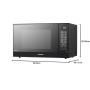 Panasonic NN-GT46KBSUG Forno a Microonde Combinato Inverter con Grill, 24 Programmi Automatici, Junior Menu, Sensore di umidità
