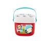 Fisher-Price- Eco Set Piramide 5 Anelli e Blocchi Assortiti, per Lo Sviluppo Giocattolo per Bambini 6+Mesi, GRF11