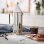 Alessi La Conica 90002/3 Caffettiera di Design, Acciaio, Inox, Fondo in Rame, 3 Unità