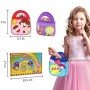 Dsaren 6 pacchi Kit da Cucito Fai da Te per Bambini attività Creative Mestieri Stoffa di Feltro Cucito Borsetta, 6 Modelli