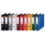 Esselte 624177 Raccoglitori ad Anelli, Dorso Standard: 75 mm, Confezione da 10 Pezzi, Colori Assortiti