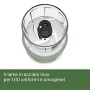 Imetec Tritapiù Tritatutto, 4 Lame in Acciaio Inox, Capiente Contenitore 600 ml, 18.000 Giri/min, Funzionamento a Pressione, 10