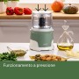 Imetec Tritapiù Tritatutto, 4 Lame in Acciaio Inox, Capiente Contenitore 600 ml, 18.000 Giri/min, Funzionamento a Pressione, 10