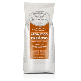 Caffè Corsini Compagnia dell’Arabica, Caffè in Grani Arabica Aromatico e Corposo, Confezione da 1 kg di Chicchi di Caffè To