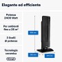 De'Longhi TCH8993ER.BC Termoventilatore Ceramico, Nero, 2400 W, Plastica