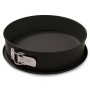 Guardini Gardenia, Tortiera apribile 1 fondo 24cm, Fondo Salvagoccia, Acciaio con rivestimento antiaderente, Colore nero