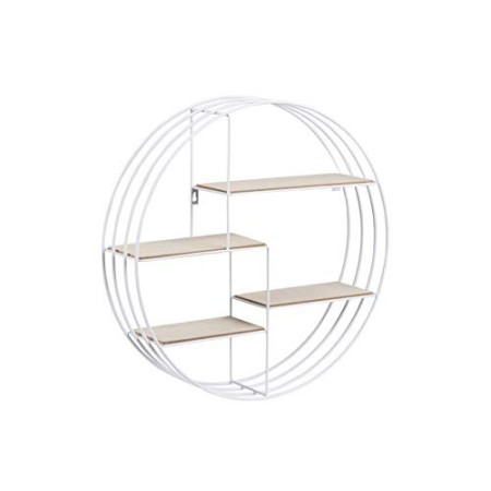 AC Design Furniture Scaffale Nadine, Legno, Bianco, 10 x 45 x 45 cm