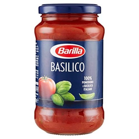 Barilla Sugo al Basilico, con Ingredienti 100% Italiani, Senza Glutine - 400 gr