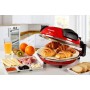 Ariete 909 pizza in 4 minuti, Forno per pizza, 400 gradi, Cuoce in 4’, Piastra in pietra refrattaria 33 cm di diametro, 1200 w