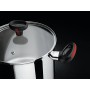 Lagostina 10248020922 Pentola Multicottura con Doppio Cestello, Coperchio in vetro forato, Alluminio, Argento, 22 cm, 5 Litri