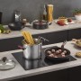 Lagostina 10248020922 Pentola Multicottura con Doppio Cestello, Coperchio in vetro forato, Alluminio, Argento, 22 cm, 5 Litri