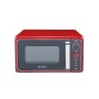 Candy DIVO G25CR Forno a Microonde con funzione Grill, 900W, 25 litri, Piatto rotante in vetro, Ø 27 cm, Colore Rosso