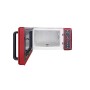 Candy DIVO G25CR Forno a Microonde con funzione Grill, 900W, 25 litri, Piatto rotante in vetro, Ø 27 cm, Colore Rosso