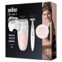 Braun Silk-épil 5-820, Epilatore Donna Wet&Dry e Presa Antiscivolo, Tecnologia MicroGrip, con Testina Radente, Cappuccio Massag