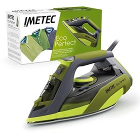 Imetec Eco Perfect ferro da stiro a vapore, risultati ottimi con -35% di consumo di acqua e -25% di consumo energetico, Piastra 