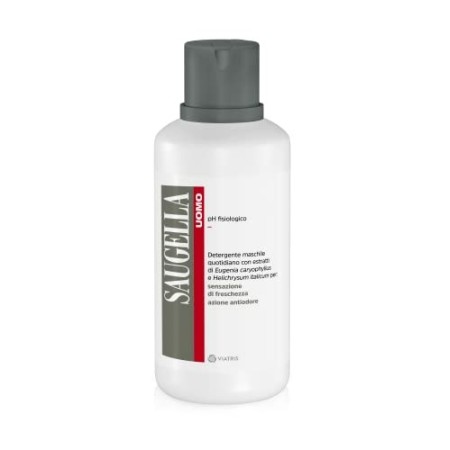 Saugella Uomo Detergente Intimo Quotidiano Maschile Antiodore A Ph Fisiologico Per Parti Intime - 500 Ml