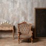 Relaxdays Portacandele Antico, a 5 bracci candelabro, Shabby Chic, vintage, HLP 20x59x9,5 cm, Bianco