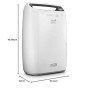 De'Longhi DEX214F Tasciugo AriaDry Deumidificatore Ambiente Casa, 290 W, 14 Litri, 37 Decibel, Plastica, Bianco