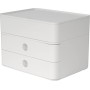 HAN 1100-12 - Cassettiera SMART-BOX PLUS ALLISON, design moderno, con 2 cassetti e porta utensili, colore: snow white