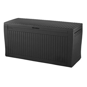 Keter Baule Comfy in Resina da 270 L, Colore Grafite, 116.7 x 54.6 x 8.6 cm