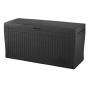 Keter Baule Comfy in Resina da 270 L, Colore Grafite, 116.7 x 54.6 x 8.6 cm