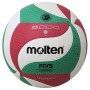 Molten - V5M5000, Pallone da pallavolo, colore: Bianco/Verde/Rosso