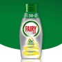 Fairy Platinum Gel Detersivo per Lavastoviglie, Limone, 30 + 2 Lavaggi, 100 % Dissoluzione e Pulizia, 1 Unità